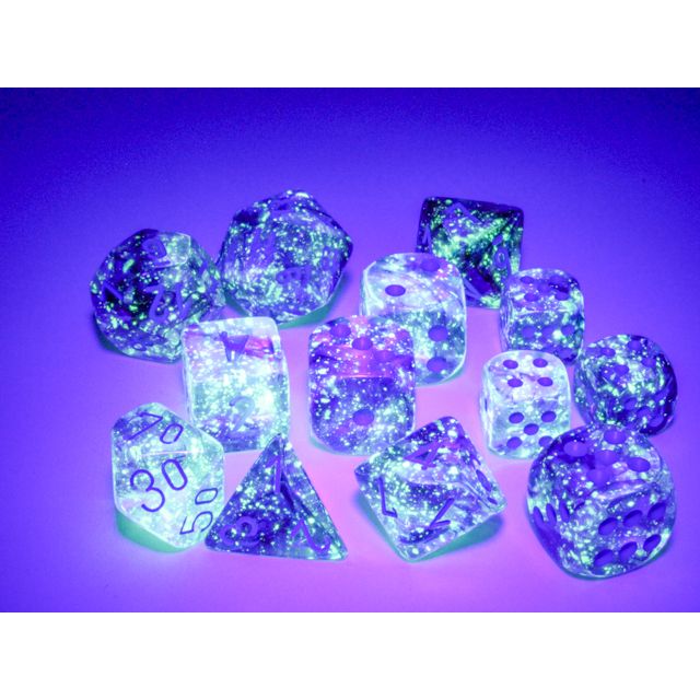 CHX 27957 Nebula Nocturnal/blue Luminary 12mm d6 Dice Block (36 dice)