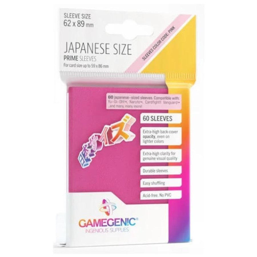 Gamegenic Prime Japanese Sized Sleeves Pink