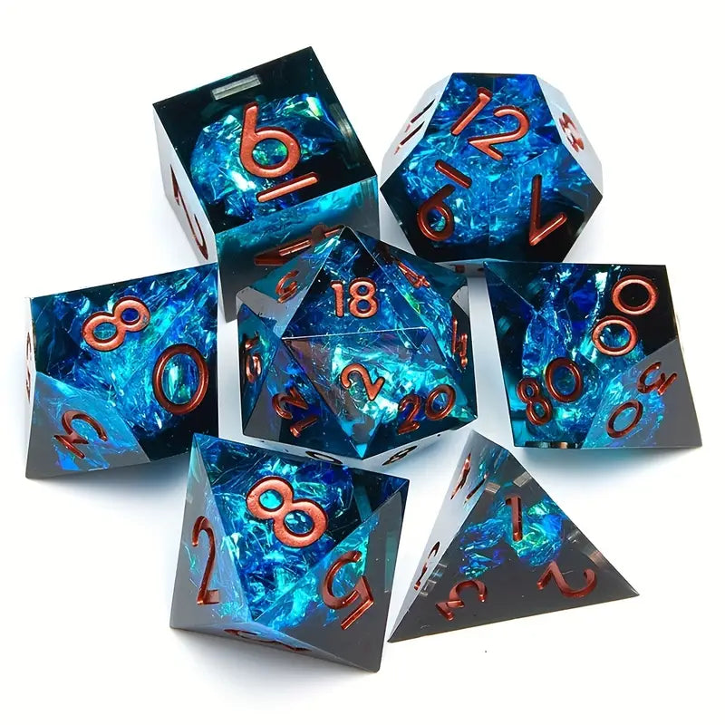 Blue Depths DnD Dice Set