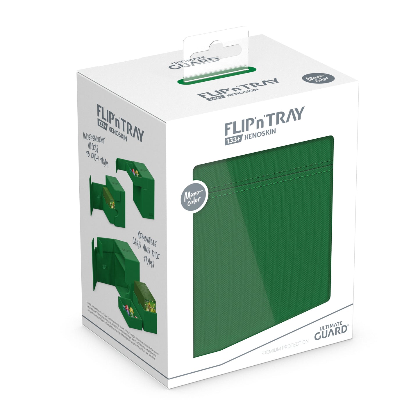 Ultimate Guard: Deck Box – XenoSkin Flip´n´Tray 133+ – Green