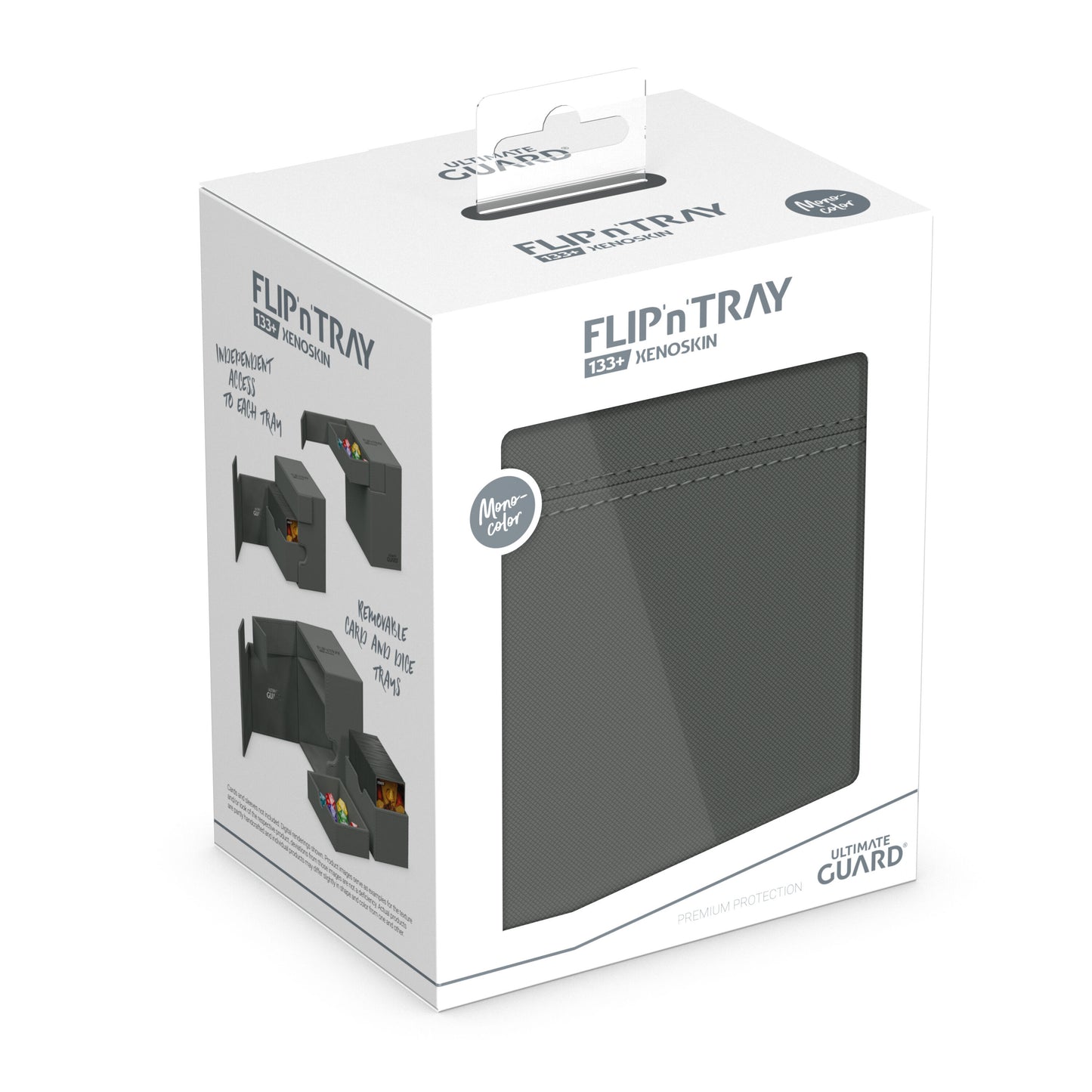 Ultimate Guard: Deck Box – XenoSkin Flip´n´Tray 133+ Grey