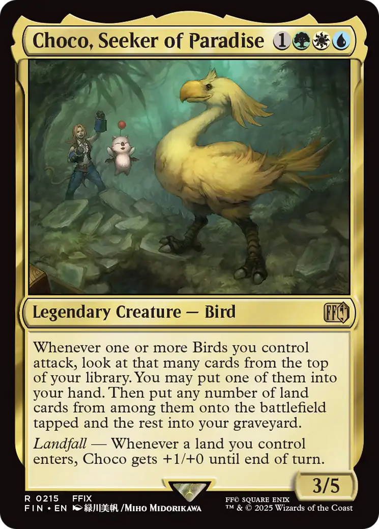 Choco, Seeker of Paradise (FIN-215) - FINAL FANTASY Foil Omega Games Choco, Seeker of Paradise (FIN-215) - FINAL FANTASY Foil Omega Games