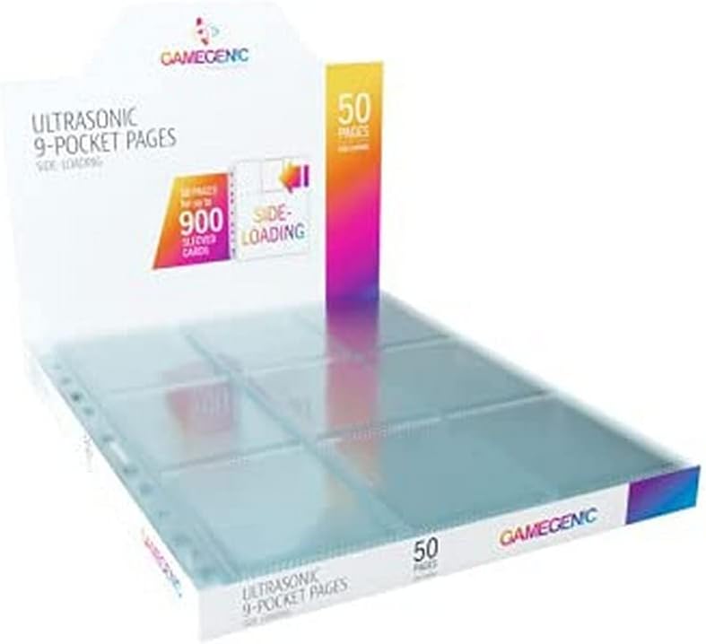 Gamegenic Ultrasonic 9-Pocket Pages Side-Loading (50 Pack)
