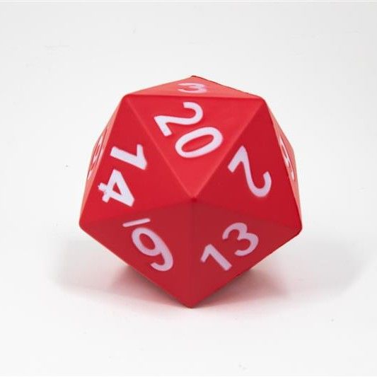 Foam Dice: D20 – Red