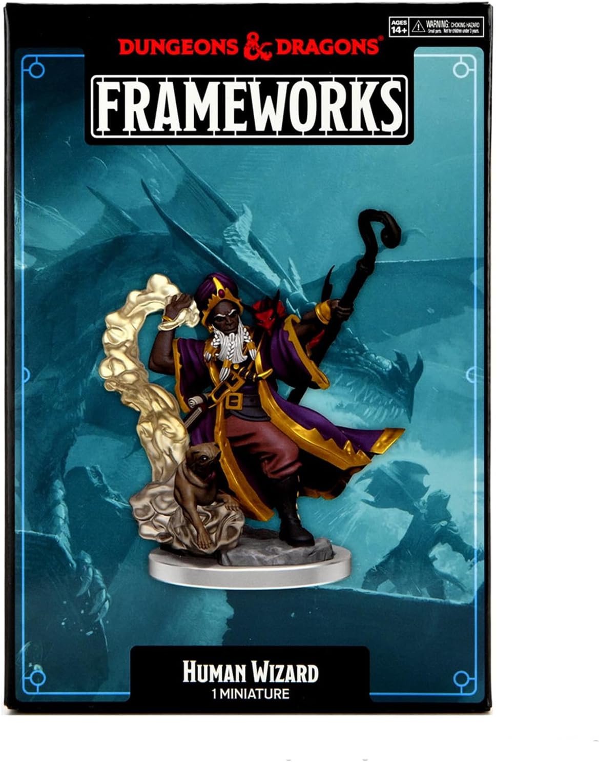 Wizkids D&D Frameworks Human Wizard Male Miniature