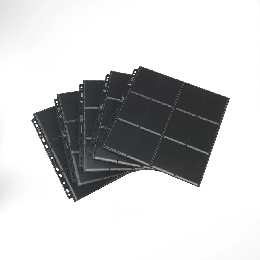 Gamegenic 24- Pocket Pages Side Loading Black (10 Pack)