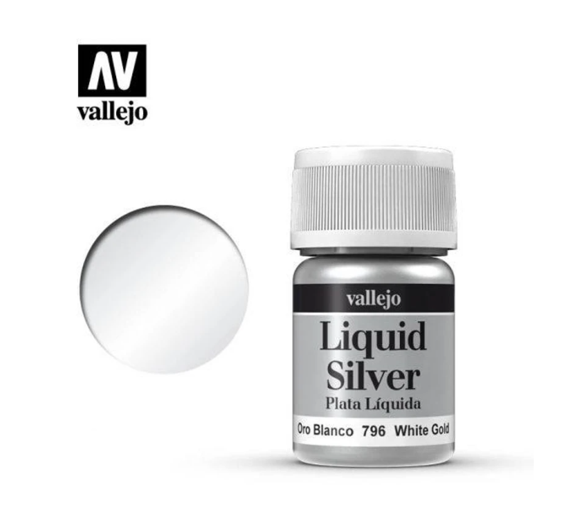 Vallejo - Liquid Silver - White Gold 35ml