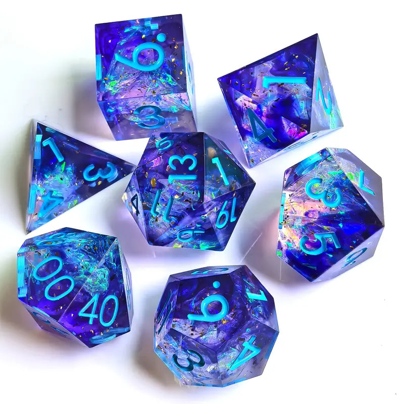 Imperial Gleam - Purple Blue Dice set