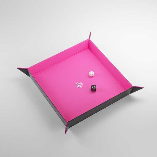 Gamegenic Magnetic Dice Tray Square Pink/Black