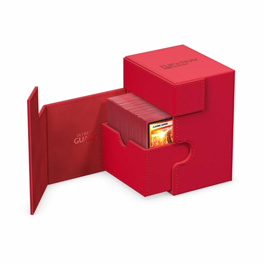 Ultimate Guard: Deck Box – XenoSkin Flip´n´Tray 133+ red