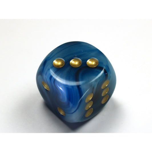 CHX DP3089 Phantom Teal/gold 30mm Oversized d6 dice