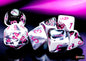CHX 26469 Gemini Black-White/pink Polyhedral 7-Dice Set