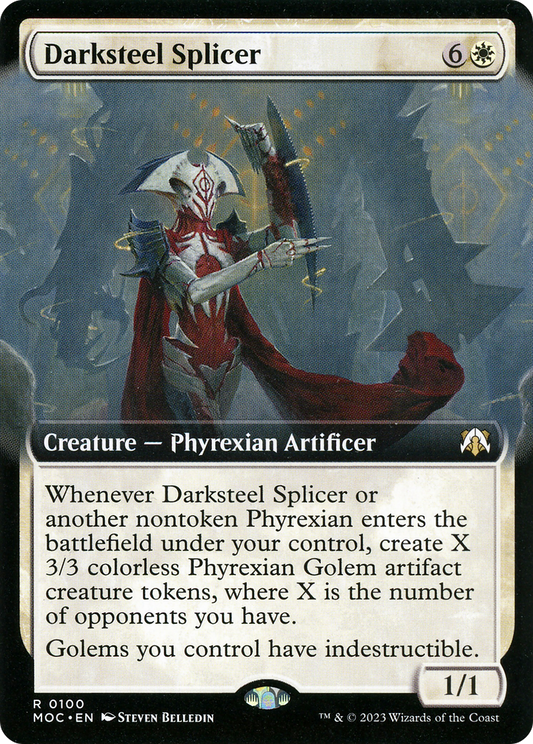 Darksteel Splicer (Extended Art) (MOC-100) - March of the Machine Commander: (Extended Art)