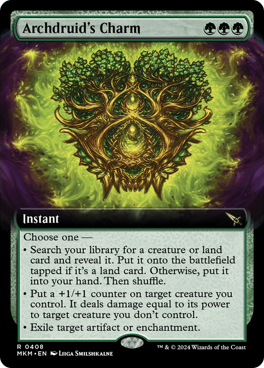 Archdruid's Charm (Extended Art) (MKM-408) - Murders at Karlov Manor: (Extended Art)