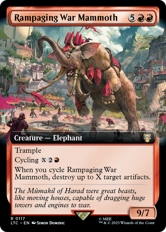 Rampaging War Mammoth (Extended Art) (LTC-117) - Tales of Middle-earth Commander: (Extended Art)