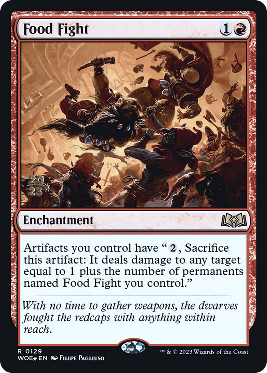 Food Fight (PRE-129S) - Wilds of Eldraine Promos Foil
