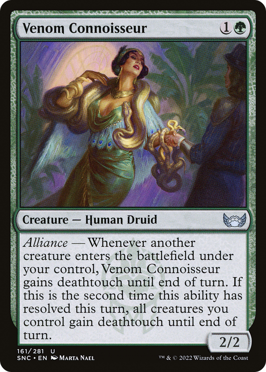 Venom Connoisseur (SNC-161) - Streets of New Capenna Foil