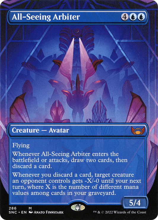 All-Seeing Arbiter (Borderless) (SNC-286) - Streets of New Capenna (Borderless)
