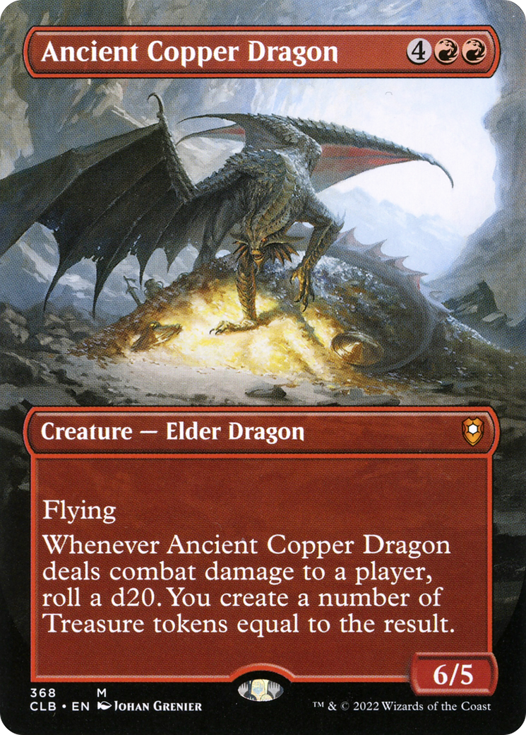 Ancient Copper Dragon (Borderless) (CLB-368) - Commander Legends: Battle for Baldur's Gate (Borderless)