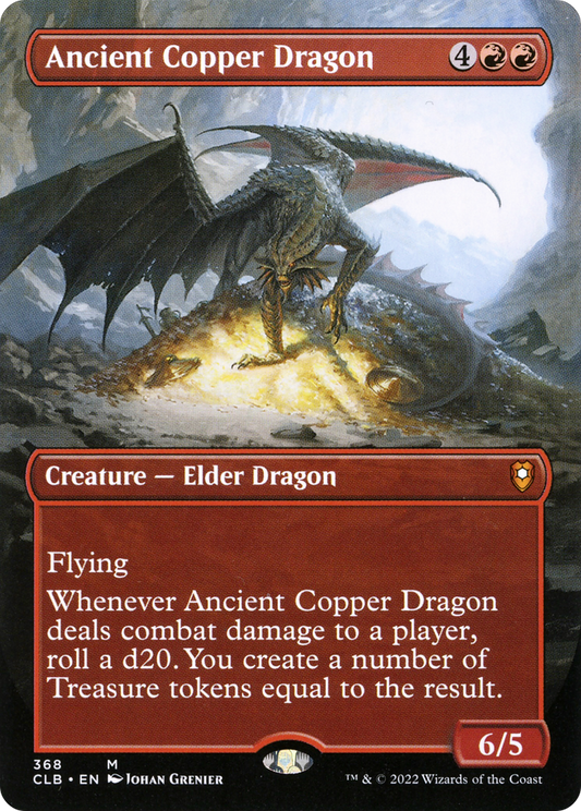 Ancient Copper Dragon (Borderless) (CLB-368) - Commander Legends: Battle for Baldur's Gate (Borderless)