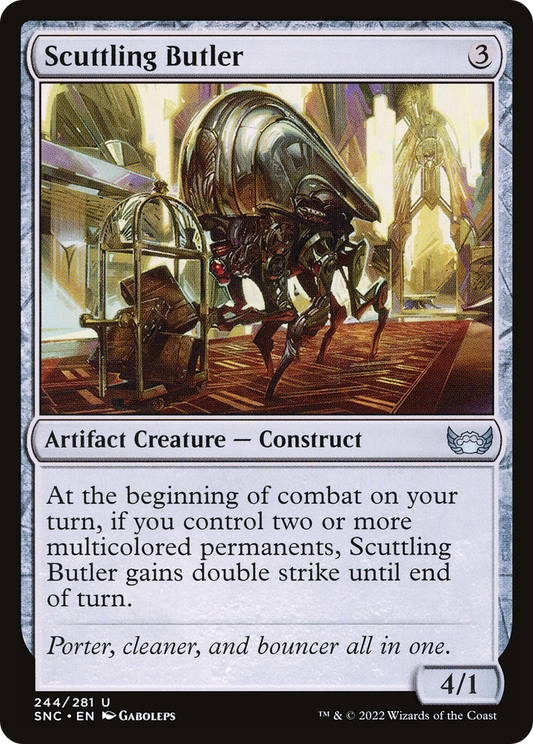 Scuttling Butler (SNC-244) - Streets of New Capenna Foil