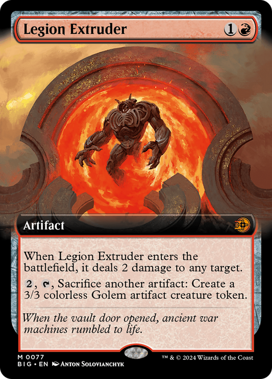 Legion Extruder (Extended Art) (BIG-077) - The Big Score: (Extended Art) Foil