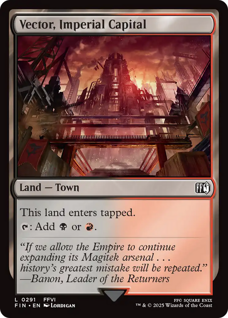 Vector, Imperial Capital (FIN-291) - FINAL FANTASY Foil