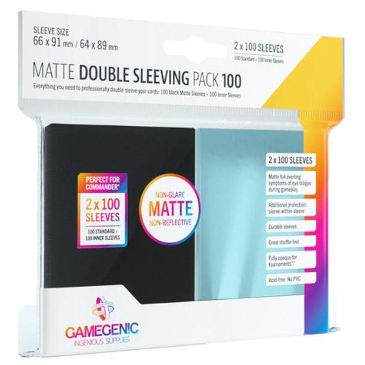 Gamegenic Matte Double Sleeving Pack 2x 100