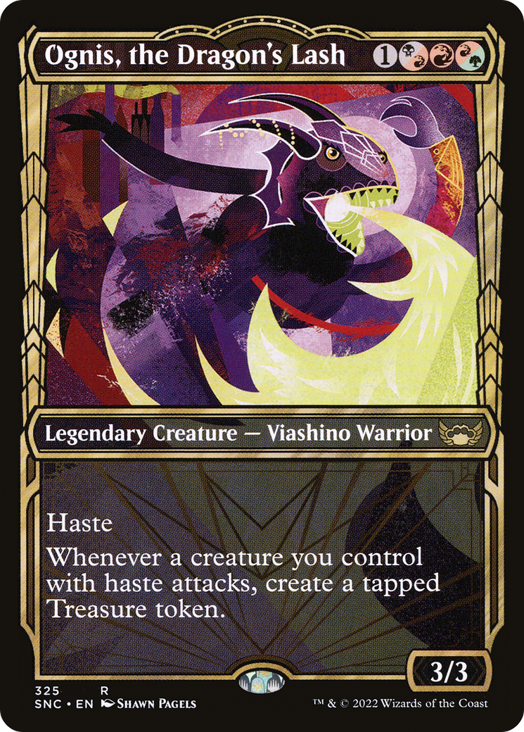 Ognis, the Dragon's Lash (Showcase) (SNC-325) - Streets of New Capenna: (Showcase) Foil