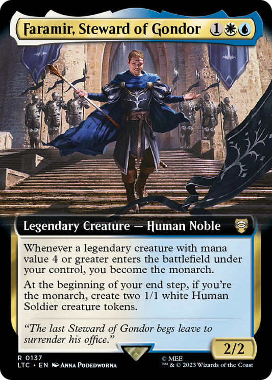 Faramir, Steward of Gondor (Extended Art) (LTC-137) - Tales of Middle-earth Commander: (Extended Art) Foil