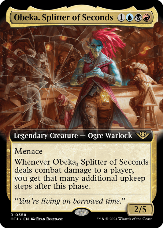 Obeka, Splitter of Seconds (Extended Art) (OTJ-358) - Outlaws of Thunder Junction: (Extended Art) Foil