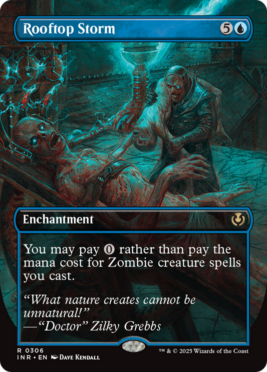 Rooftop Storm (INR-306) - Innistrad Remastered: (enchantment) (Borderless) Foil
