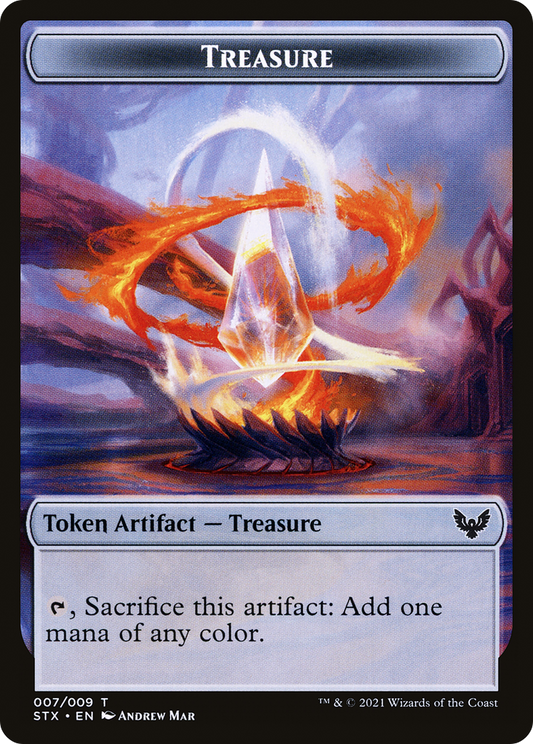 Treasure Token (STX-007) - Strixhaven: School of Mages Tokens