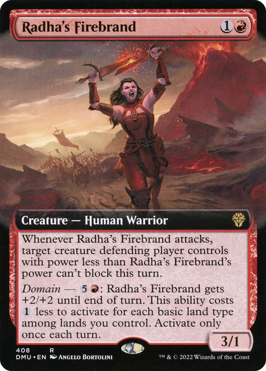 Radha's Firebrand (Extended Art) (DMU-408) - Dominaria United: (Extended Art) Foil