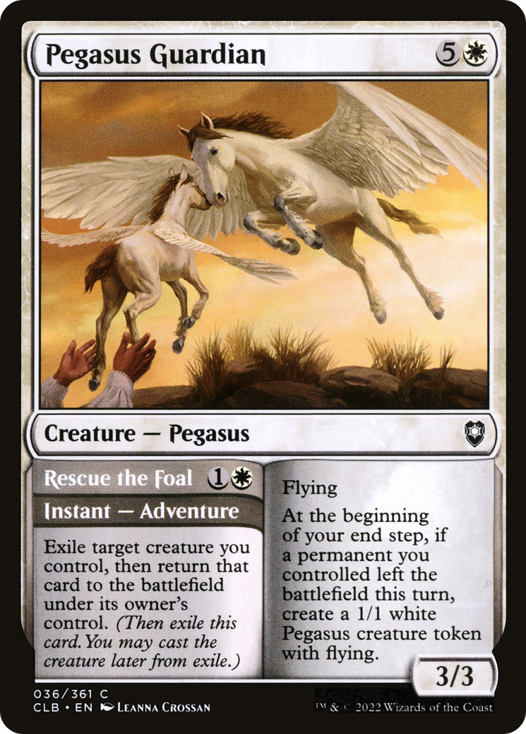 Pegasus Guardian (CLB-036) - Commander Legends: Battle for Baldur's Gate Foil