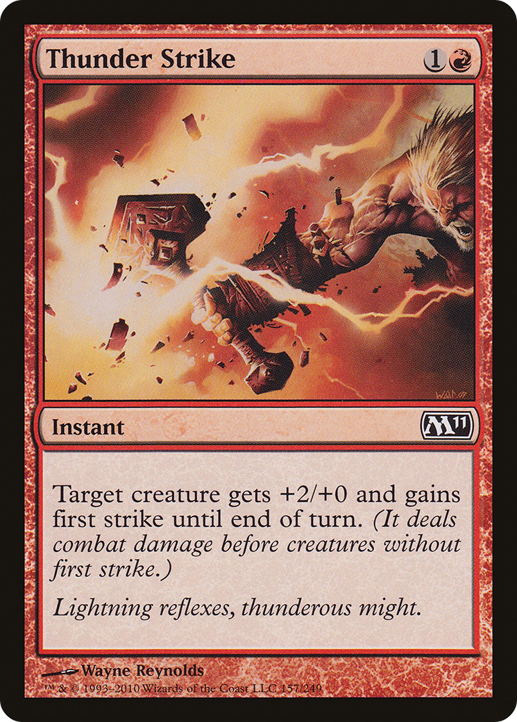 Thunder Strike (M11-157) - Magic 2011 Foil