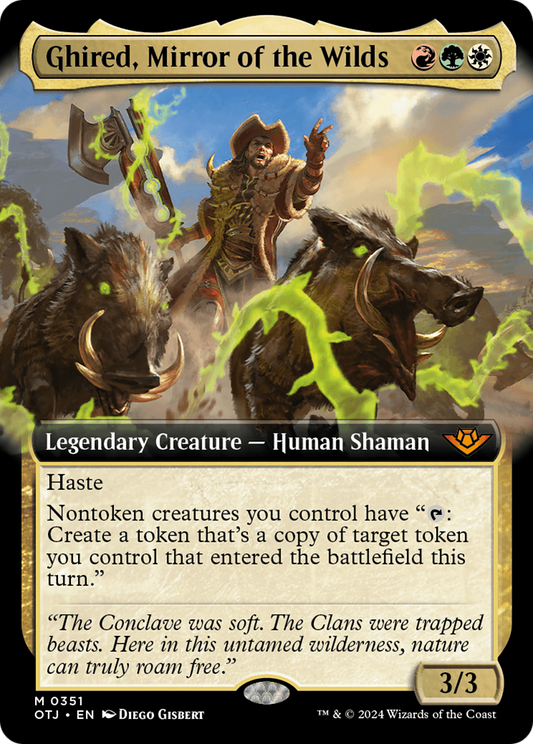 Ghired, Mirror of the Wilds (Extended Art) (OTJ-351) - Outlaws of Thunder Junction: (Extended Art)