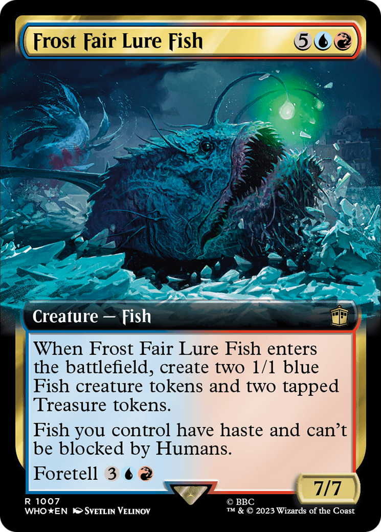 Frost Fair Lure Fish (Extended Art) (Surge Foil) (WHO-1007) - Doctor Who: (Extended Art) Foil