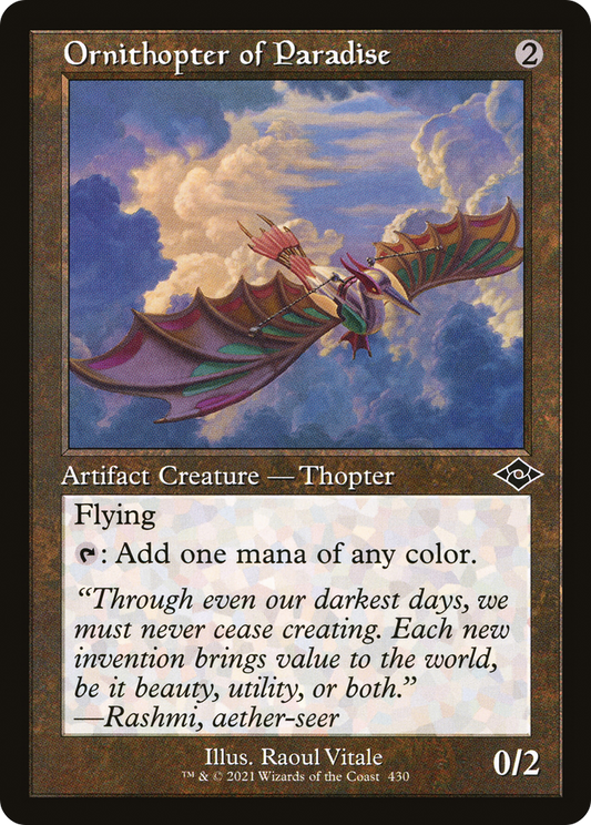 Ornithopter of Paradise (Retro Frame) (MH2-430) - Modern Horizons 2