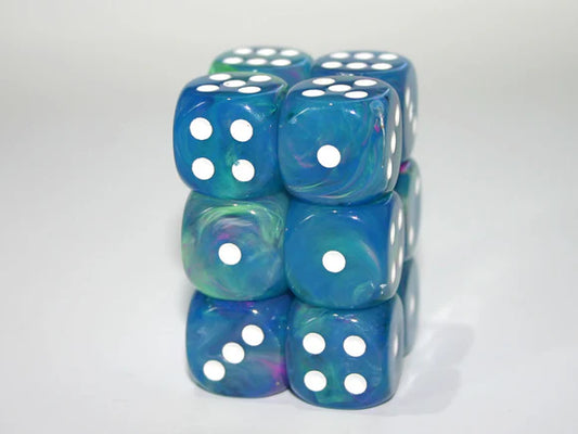 Chessex 27746 16mm Festive Waterlily 12ct D6 Set
