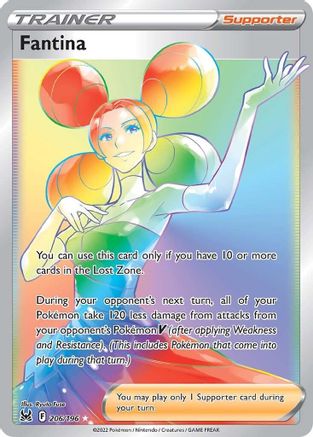 Fantina (Secret) 206/196  - Holofoil SWSH11 Lost Origin - Secret Rare