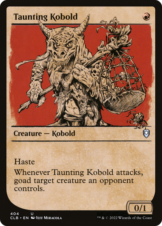Taunting Kobold (Showcase) (CLB-404) - Commander Legends: Battle for Baldur's Gate: (Showcase)