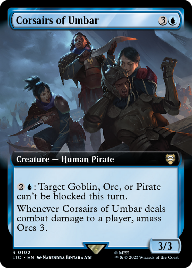 Corsairs of Umbar (Extended Art) (LTC-102) - Tales of Middle-earth Commander: (Extended Art)