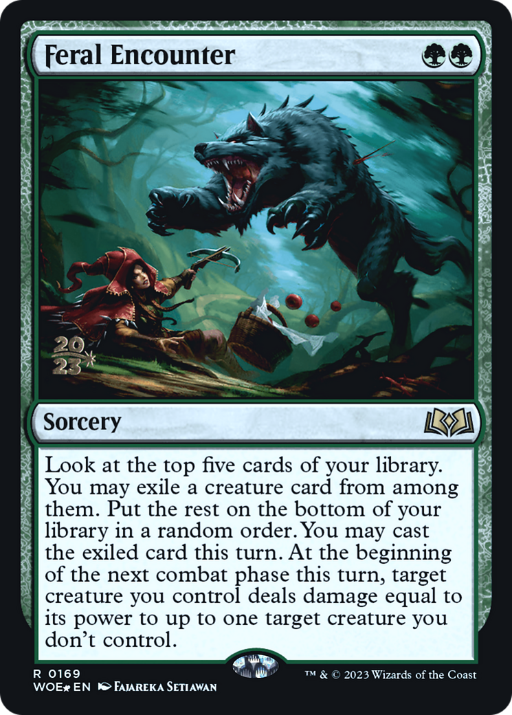 Feral Encounter (PRE-169S) - Wilds of Eldraine Promos Foil