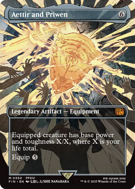 Aettir and Priwen (Borderless) (FIN-350) - FINAL FANTASY (Borderless) Foil