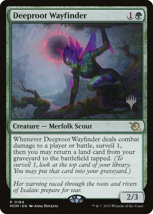 Deeproot Wayfinder (PPMOM-184) - March of the Machine Promos Foil