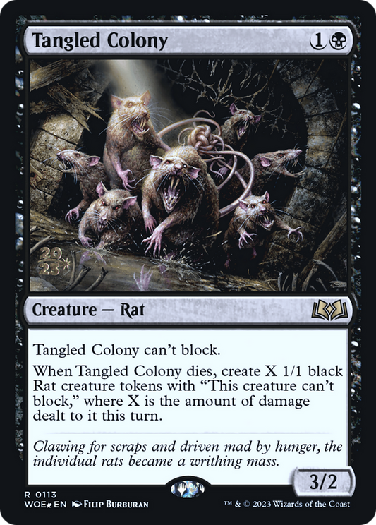 Tangled Colony (PRE-113S) - Wilds of Eldraine Promos Foil