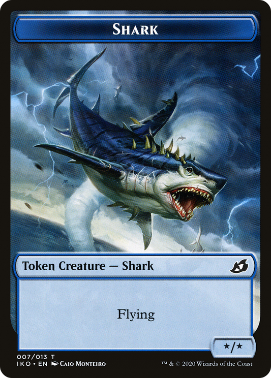 Shark Token (IKO-007) - Ikoria: Lair of Behemoths Tokens