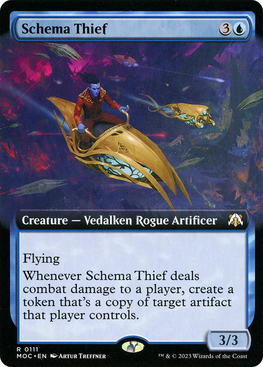 Schema Thief (Extended Art) (MOC-111) - March of the Machine Commander: (Extended Art) Foil