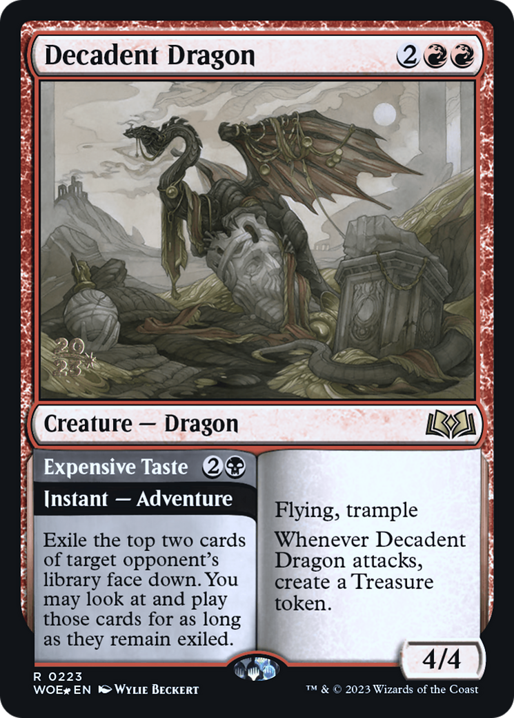 Decadent Dragon (PRE-223S) - Wilds of Eldraine Promos Foil